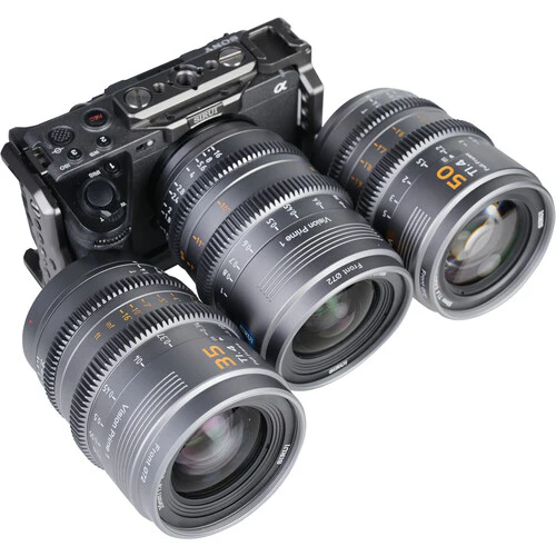 Sirui VP-1 Vision Prime T1.4 Full-Frame Cine 3-Lens Kit (Multi-Mount, Metal Gray) - Image 3