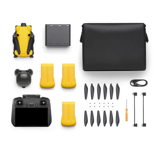 SKYROVER X1 Drone Fly More Combo with Remote Screen Controller (Yellow) - Image 7