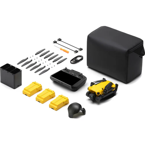 SKYROVER X1 Drone Fly More Combo with Remote Screen Controller (Yellow) - Image 8