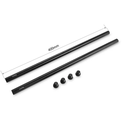 SmallRig 15mm Aluminum Rod (Pair, Black, 16") - Image 2