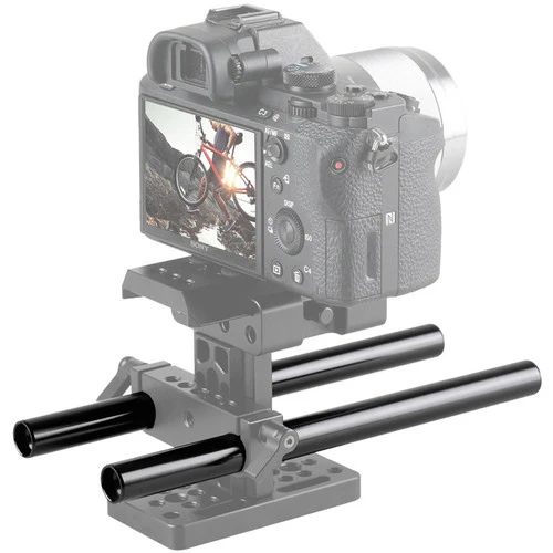 SmallRig 15mm Aluminum Rod (Pair, Black, 8") - Image 2