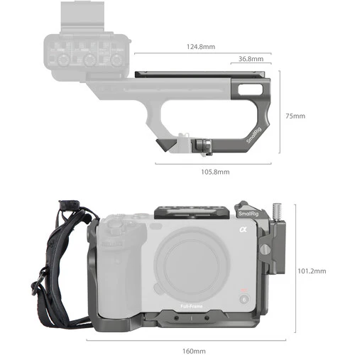 SmallRig HawkLock Quick Release Advanced Cage Kit for Sony FX3 and FX30 - Image 2