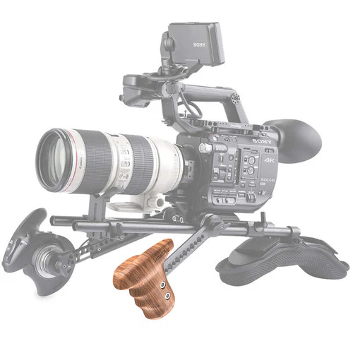 SmallRig Left-Side Wooden Grip with ARRI Rosette - Image 5