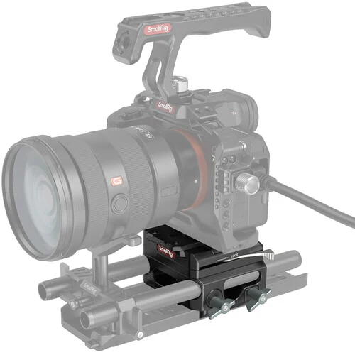 SmallRig Lightweight Magnesium Alloy Baseplate with Dual 15mm LWS Rod Clamp - Image 4