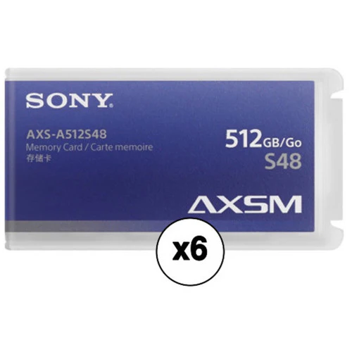 Sony 512GB AXS Memory A-Series Card (6-Pack) (*OPEN BOX*)