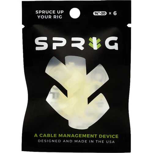 Sprig Cable Management Device for 3/8"-16 Threaded Holes (3-Pack, Glow in the dark) - Image 4