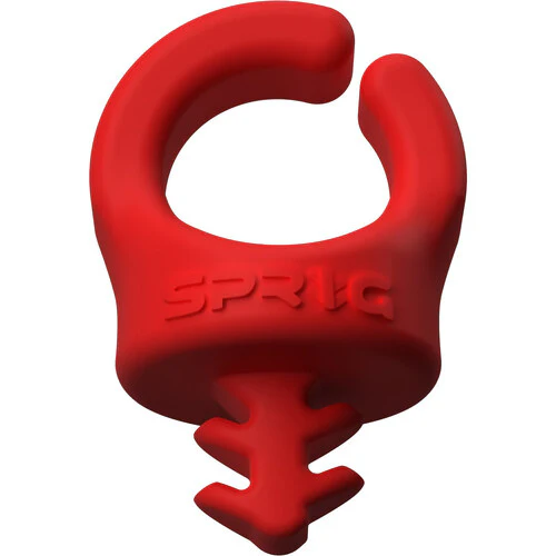 Sprig Cable Management Device for 3/8"-16 Threaded Holes (3-Pack, Red) - Image 2