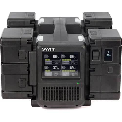 SWIT PC-P461B 4-Bay Simultaneous Battery Charger (B-Mount) - Image 4