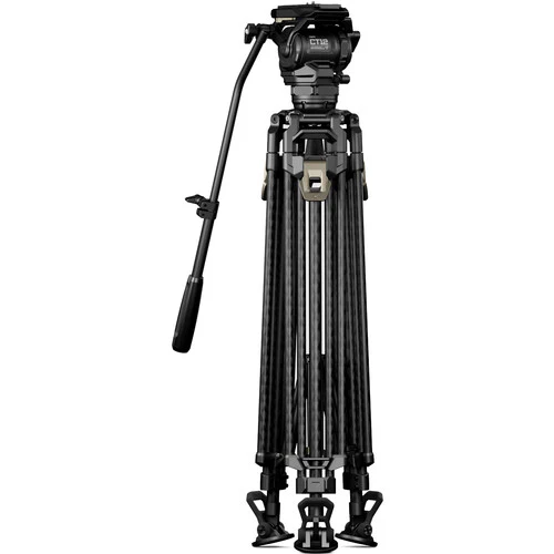 Tilta CT12 75mm Cine Fluid Head With 2-Stage One-Touch Carbon Fiber Tripod System (26.5 lb, Space Gray) - Image 2