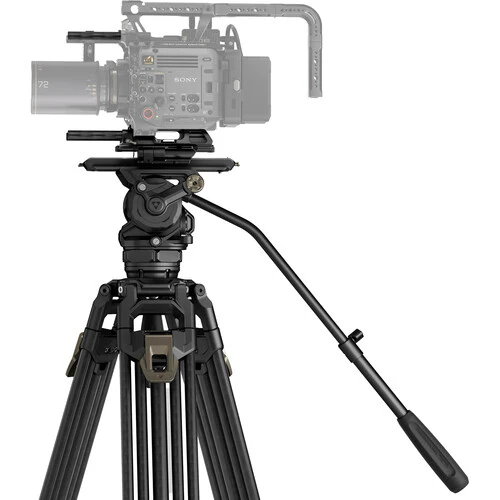 Tilta CT12 75mm Cine Fluid Head With 2-Stage One-Touch Carbon Fiber Tripod System (26.5 lb, Space Gray) - Image 3