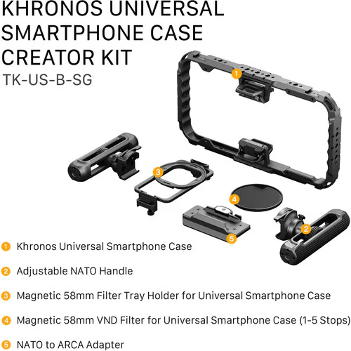 Tilta Khronos Universal Smartphone Case Creator Kit (Space Gray) - Image 5