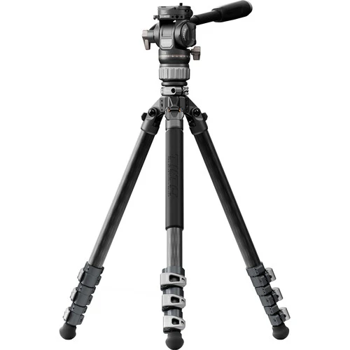 Tilta Travel Video Fluid Head with 3-Stage Carbon Fiber Tripod Legs (Space Gray)
