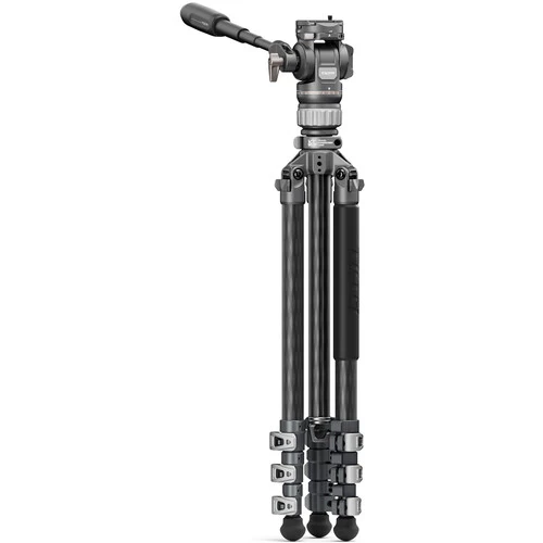 Tilta Travel Video Fluid Head with 3-Stage Carbon Fiber Tripod Legs (Space Gray) - Image 3