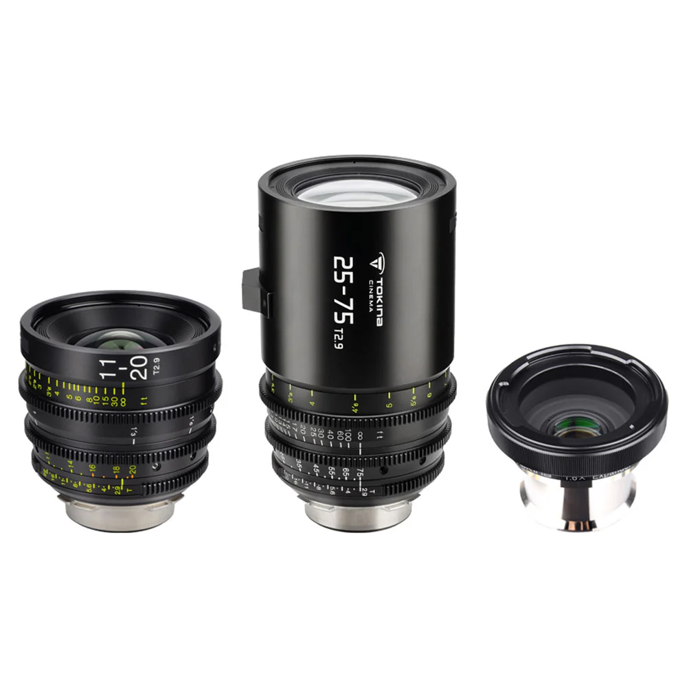 Tokina Cinema 11-20mm + 25-75mm 2-Lens Kit PL Mount with 1.6x Expander PL to E