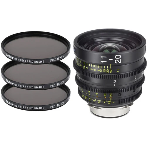 Tokina Cinema ATX 11-20mm T2.9 Zoom Lens & 3 x PRO IRND Filter Kit (PL Mount)