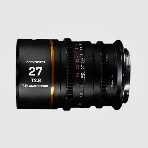Venus Optics Laowa Nanomorph 27mm T2.8 1.5X S35 Cine Lens (Amber, MFT)