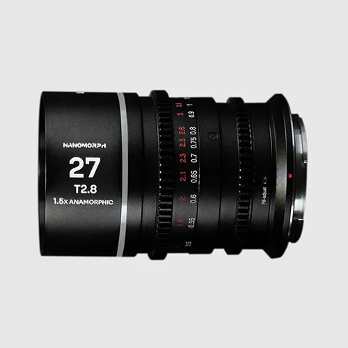 Venus Optics Laowa Nanomorph 27mm T2.8 1.5X S35 Cine Lens (Silver, Fuji X)