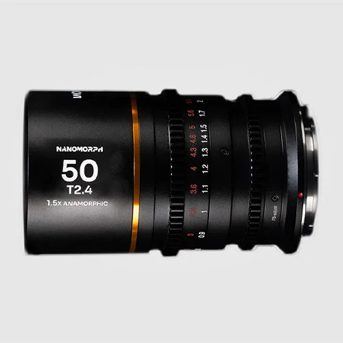 Venus Optics Laowa Nanomorph 50mm T2.4 1.5X S35 Cine Lens (Amber, Sony E)