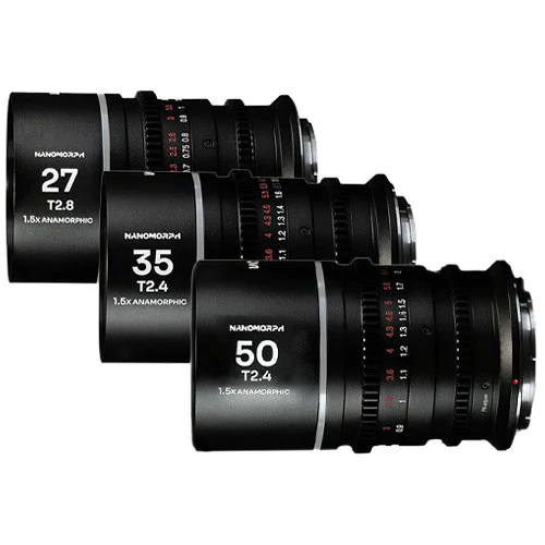 Venus Optics Laowa Nanomorph S35 Prime 3-Lens Bundle (Silver, Sony E)