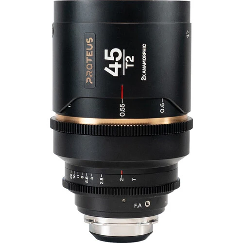 Venus Optics Laowa Proteus 2X 45mm T2 Anamorphic Cine Lens (Amber, PL Mount with Interchangeable EF Bayonet)