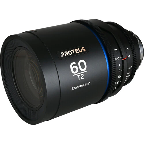 Venus Optics Laowa Proteus 2X 60mm T2 Anamorphic Cine Lens (Blue, PL Mount with Interchangeable EF Bayonet) - Image 2