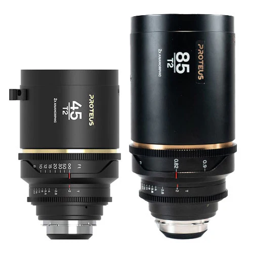 Venus Optics Laowa Proteus 2X Anamorphic 45mm & 85mm 2-Lens Bundle (Silver, PL Mount with Interchangeable EF Bayonet)