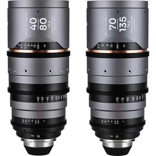 Venus Optics Laowa Sunlight 2x Anamorphic Zoom 2-Lens Bundle (ARRI PL, Amber)
