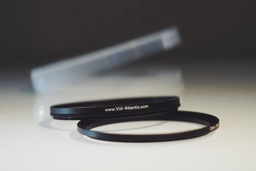 Vid-Atlantic 77mm Flare/Streak Filter Kit - with 72mm Step-Up Ring (Warm Red)