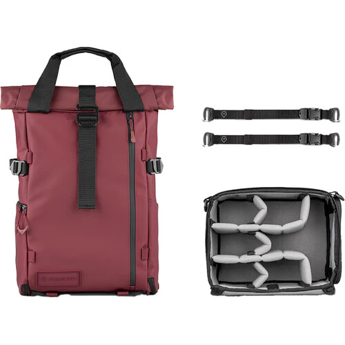 WANDRD PRVKE V4 Backpack Photo Bundle (Rhonde Burgundy, 21L)