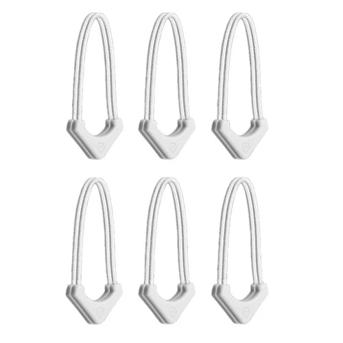WANDRD WORRYLESS Locking Zipper Puller (Cloudbreak White, 6-Pack)