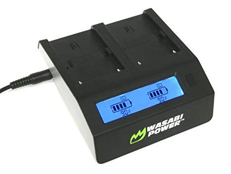 Wasabi Power Dual LCD Battery Charger For Sony BC-U1 and Sony BP-U30, BP-U60, BP-U90
