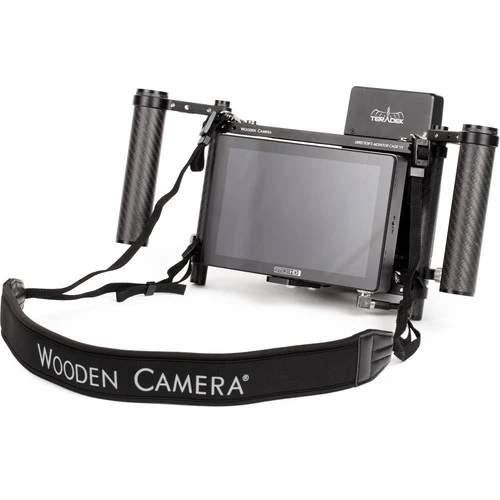 Wooden Camera Director's Monitor Cage v3 with Carbon Fiber Handgrips (* OPEN BOX *) - Image 2