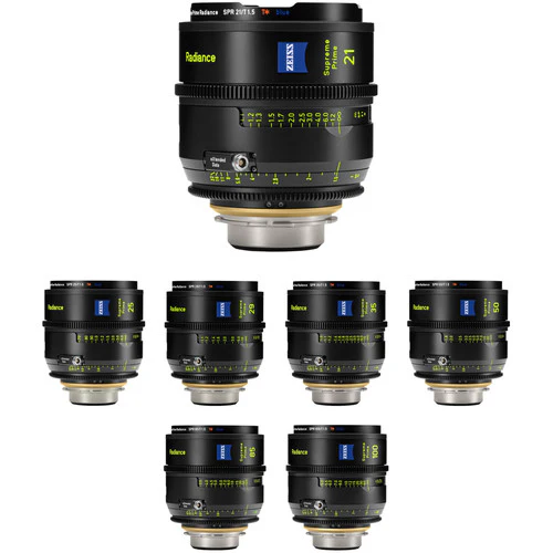 ZEISS Supreme Prime Radiance Sapphire 7-Lens Kit (PL, Feet)