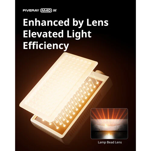 Zhiyun FIVERAY M40 SE Bi-Color LED Light Panel with Accessories Kit - Image 8