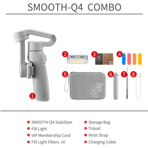 Zhiyun Smooth-Q4 Smartphone Gimbal Stabilizer Combo - Image 2