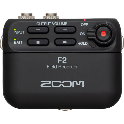 Zoom F2 Ultracompact Portable Field Recorder with Lavalier Microphone - Image 2