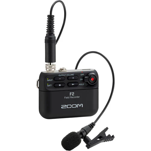 Zoom F2 Ultracompact Portable Field Recorder with Lavalier Microphone - Image 6