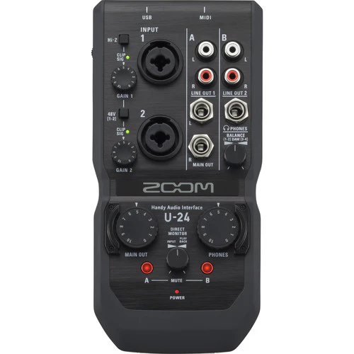 Zoom U-24 Portable Audio Interface - Image 4